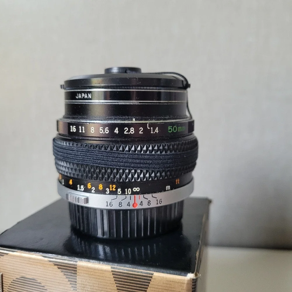 Vintage Olympus G.Zuiko Auto-S 50mm f/1.4 Lens OM Mount - Boxed w/ Vivitar...